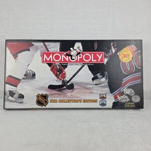 Vintage 1999 Monopoly NHL Collectors Edition Board Game Complete USAopoly Hockey